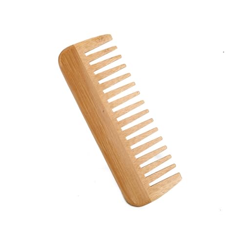 Wide-Tooth Comb bamboo Large Hair Detangling Comb Wide Tooth Comb No Handle Detangler Comb Styling Shampoo Comb Quality Wooden Curls Comb Wooden Hair Comb Wide Tooth Wood Anti Static for Long Hair