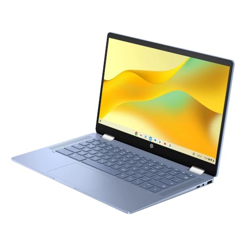 Image of HP Chromebook x360 14 inch 2-in-1 Touch Laptop, Intel N100 (Up to 3.4GHz), 4GB RAM 64GB eMMC FHD IPS Fast & Responsive for Students, Home, Streaming, Online Classes & Daily Tasks, Chrome OS USB-C HDMI