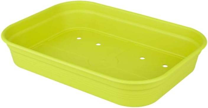 Elho Green Basics Grow Tray 51 - Accessory for Indoor, Outdoor, Grow Your Own & Accessories - Ø 51.5 x H 7.5 cm - Green/Leaf Green