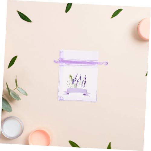 20 bolsas con cordón lavanda malla Cabilock miniatura 4