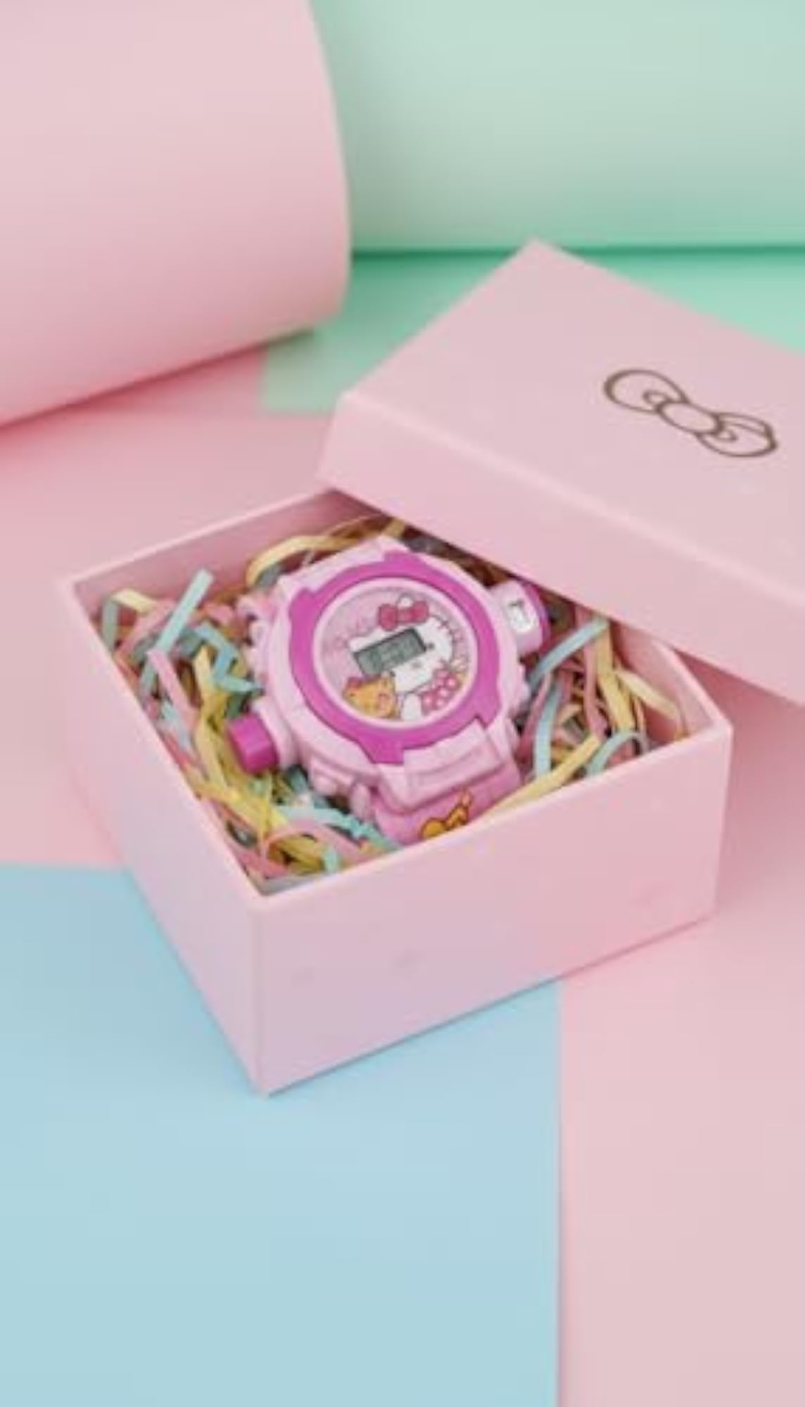 Hello Kitty Digital Watch for Kids, Pink Projection Feature