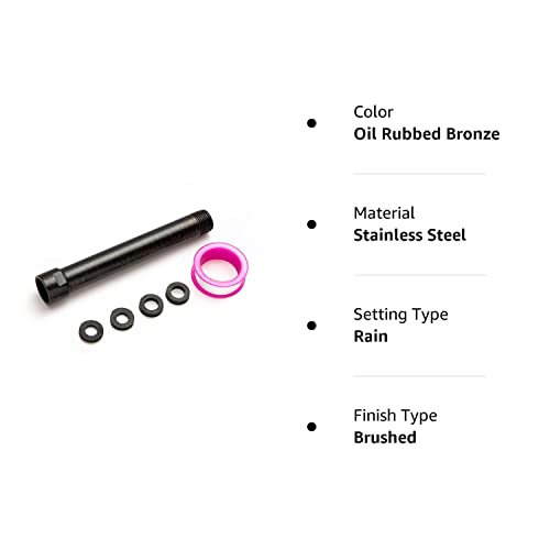 Offo Shower Head Extension Arm, Oil Rubbed Bronze 6 Inches Shower Arm Extension Shower Head Extender Made Of 304 Stainless Steel Shower Pipe Extension #TOP7