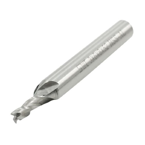 Aexit - Aexit Helical Groove Router Bits 3 Flutes 3mm x 6mm x 8mm HSS End Milling Edge Treatment & Grooving Bits Cutter Gray