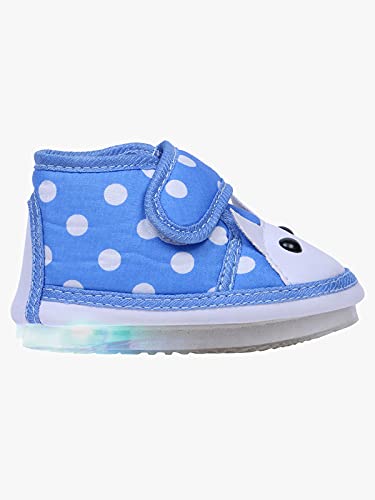 CHIU Kids LED Light Shoes with Chu Chu Music Sound for Baby Girl and Baby Boys (18-21 Months ; Blue ; 7 UK)