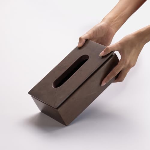 Image of Marble Tissue Box Holder for Countertops, Dining Table, Office, Home | Handicraft Bazaar (Bronze)