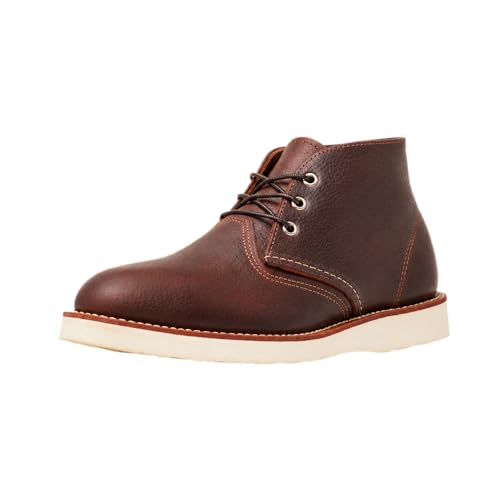 Red Wing Homme Classic Chukka 3141 Botte Tactique et Militaire, Braun Briar Pit Stop, 43 EU
