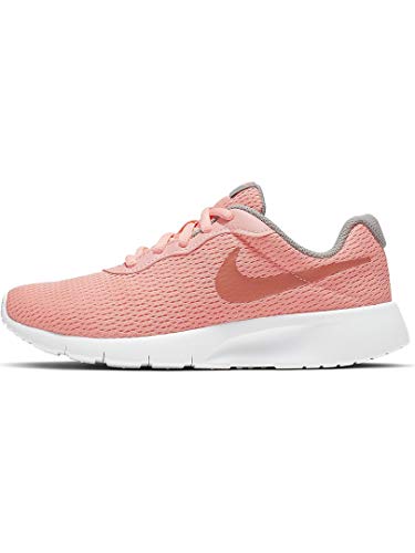 NIKE Older Kids' Tanjun Sneakers, Pink Tint/Metallic Rose Gold/Atmosphere Grey, 6.5 Big Kid2