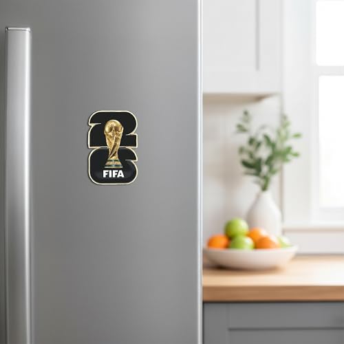 Image of FIFA World Cup Tournament Logo Magnet - Officially Licensed FIFA World Cup Magnet - Vibrant Host City Design - Durable Strong Hold - Perfect for Fridges, Lockers & Collectors