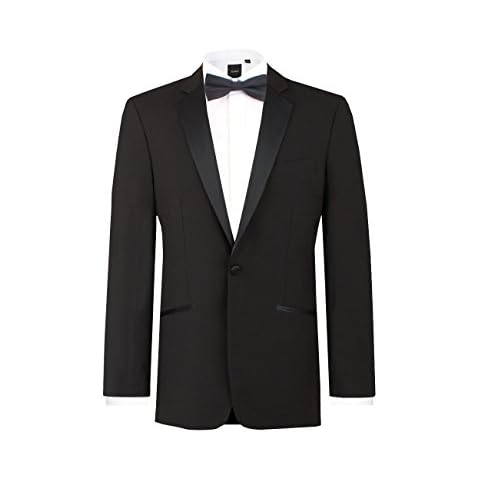 Dobell Black Wool Tuxedo Jacket Cover