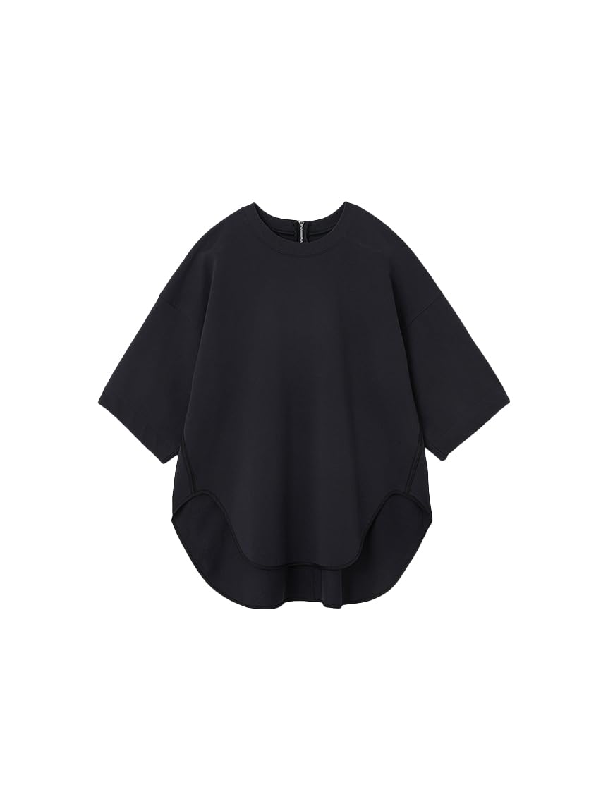 【2025今期】ミースロエ サテン切り替え カットソー トップス　Tシャツ　黒 MIESROHE｜サテン切り替えカットソートップス | Rakuten Fashion