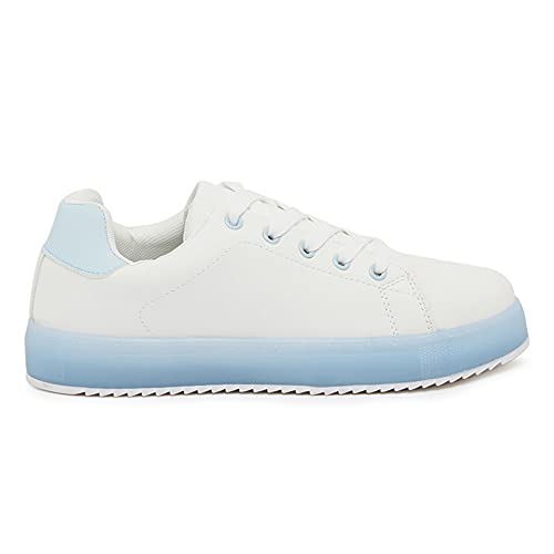 Image of shoexpress Womens Low Ankle Sneakers with Lace-up Closure Sneakers