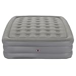 Coleman GuestRest 18" Plush Top Double High Air Mattress Airbed with Integrated Storage System and Carry Bag, Pump Not Included, Queen