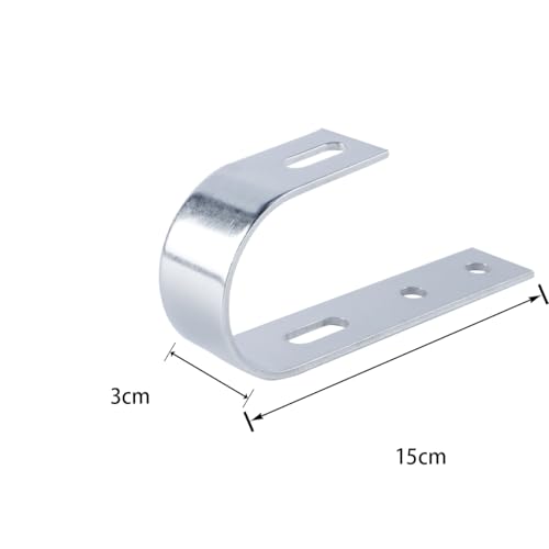 Orivin 2er-Pack Solar-Balkonhalterung aus Edelstahl 304, 3 mm Haken mit Schrauben und Unterlegscheiben