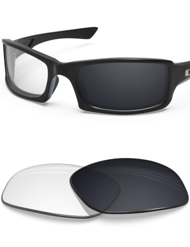 Image of BLAZERBUCK Anti-salt Replacement Lenses for Oakley Fives Squared(4+1) OO9238 - Clear to Black Photochromic With Blue Light Blocking