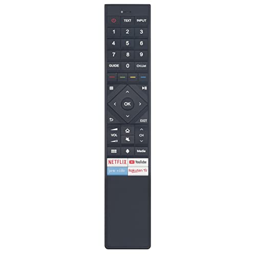 VINABTY ERF3A72 Sprachfernbedienung ersetzen Passend für Hisense TV 50U7QF 55U7QF 65U7QF HE55A6900FUWTS HE50A6900FUWTS HE65A6900FUWTS 50A690FEVS 55A690FEVS 65U7QFUK U7QF U8QF 65U8QF 120L5FTUK-A12