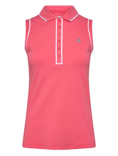 Original Penguin Sleveless Performance Polo de golf pour femme