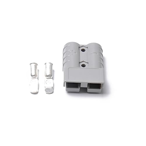 JECOMPRIS Par enchufe 50 amperios enchufe de cable conector de cable exterior regleta de tensión del cable enchufe inteligente enchufar conectores de poste de energía Grey