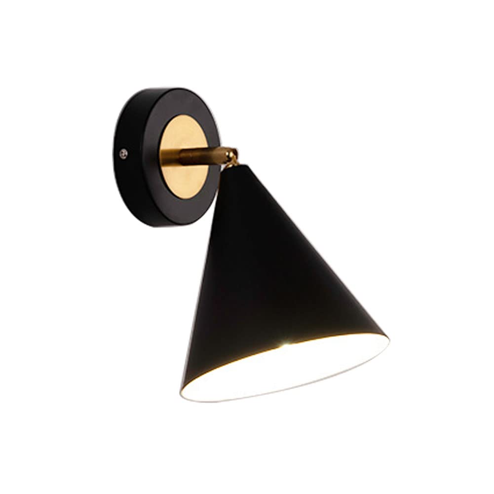Huayusedf One Color Modern Wall Lamp Bedroom Black Sconce Lighting Fixtures Simple Lights Bedside Light Hallway Lamp For Living Room Aisle Staircase (B)(A)