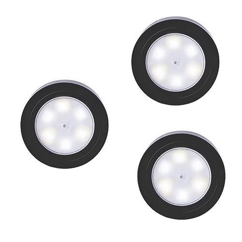 Gadpiparty 3pcs Led Lights Battery Operated Stick Lights Touch-Activated for Closet Cabinet Wireless No Glare
