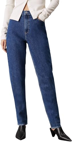 VESTIBILITÀ OTTIMALE: Gli originali jeans tapered fit Calvin Klein con vita alta conquistano grazie alla loro vestibilità comoda. Offrono un piacevole comfort e una libertà di movimento eccellente.