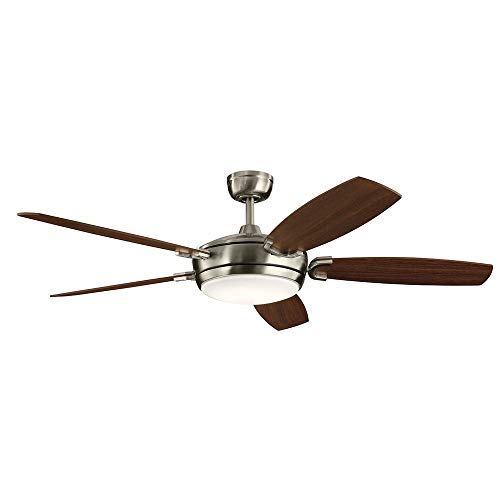 Top Brands Kichler Lighting 300256BSS 60" Ceiling Fan from The Trevor Collection, Brushed Stainless Steel