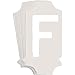 Brady 5040 Series Number and Letter Labels, Pack of 10 Labels, White, F