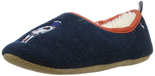 Joules Kids Boy's Slippet Felt Mule Character Slippers (Toddler/Little Kid/Big Kid) Navy Rockets XS (8-9 Toddler)