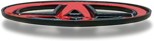 Universal Steer-ing Wh-EEL Emblem Overlay Compatible with Toyota Tacoma, Tundra, 4Runner, Camry, Rav4, Corolla – Matte Black ABS with Strong 3M Adhesive | No Drill, Easy Install Car Badge Upgrade