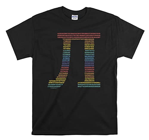 T-shirt unisexe Pi-Day vêtement noir taille L homme femme