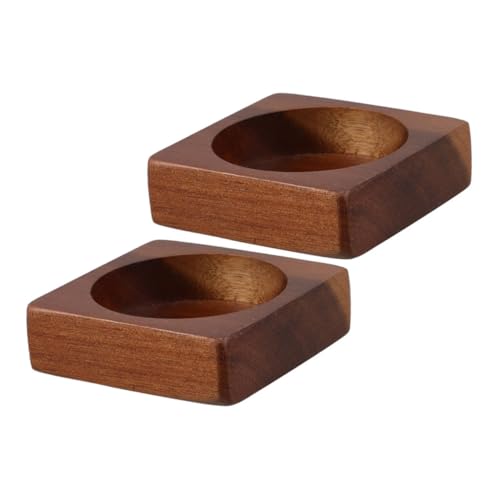 HOLIDYOYO 2pezzi Supporto Per Macinacaffè Legno Base Elegante Per Spezie e Macinatori Design Rustico Per Cucina Organizzata e Funzionale