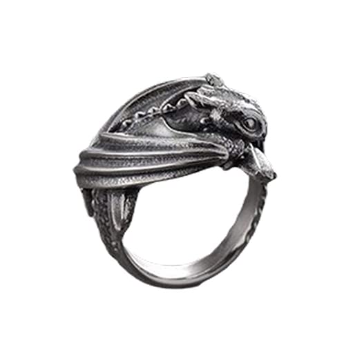 925 Sterling Silver, Dragon Toothless Jewelry, Dragon Ring, Dragon Art Night Fury Toothless Ring, Statement Ring, Signet Ring