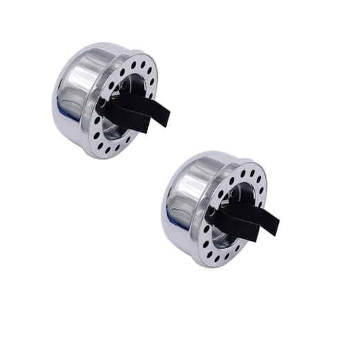 Tapas de respiradero de aceite cromadas 4802 para restaurar motor SBC (2 uds)