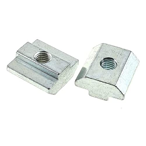 15 Uds 4040 Series T Tuercas corredizas Tuercas cuadradas Tuercas M6 T para perfiles de extrusión de aluminio 4040 T Ranura de 8 mm, para Router CNC Build Rail Impresora 3D (m6)