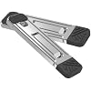 Portable Foldable Mini Phone Stand 2pcs Silver Ultra-Thin Cellphone Holder for Desk Travel Use Adjustable Desktop Mobile Phone Cradle Compatible with Smartphones