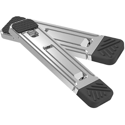 Portable Foldable Mini Phone Stand 2pcs Silver Ultra-Thin Cellphone Holder for Desk Travel Use Adjustable Desktop Mobile Phone Cradle Compatible with Smartphones