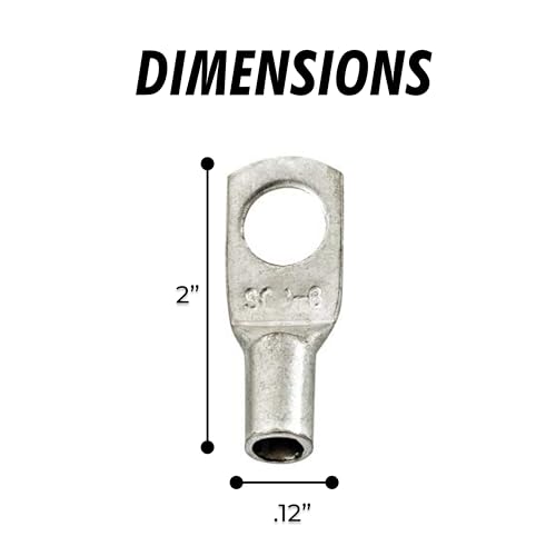 Installgear IGLRT10-10 Gauge Awg Tinned Pure Copper Lugs Ring Terminals Connectors thumb #2