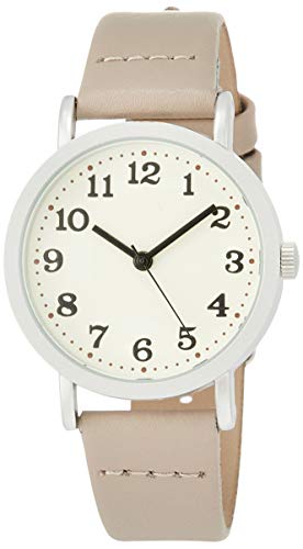 Fieldwork 腕時計 アナログ スクワート 直径32mm 革ベルト 本革 グレー QKS174-1 レディース