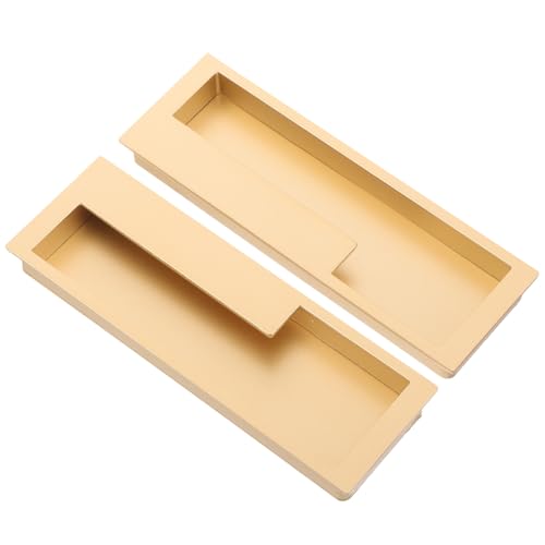 El Mejor Listado de Manillas y tiradores más recomendados. 48 DIKACA Tiradores Empotrados para Armarios 2 Piezas Manillas Ocultas Metálicas Color Dorado Mate 7636 128 MM Distancia entre Orificios Diseño Embutido para Puertas Correderas y