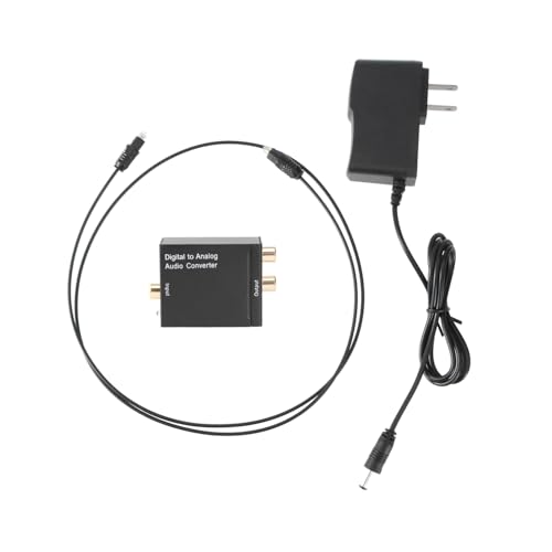 Convertidor digital analógico de audio óptico spdif para escuchar la tv por el equipo de música