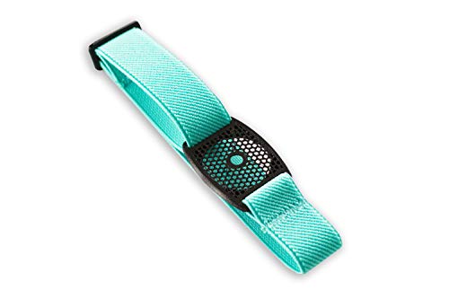 ***Designer-Edition*** Freestyle Libre Fixierband – Gitter: Schwarz (Flexibel/Sensitiv) | Diasticker® (Medium: 25-35 cm, Türkis)