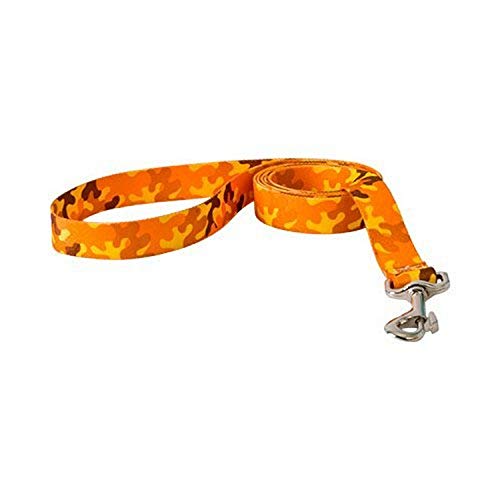 Yellow Dog Design Standard Lead, Camo Orange, 1" x 60" (5 ft.)