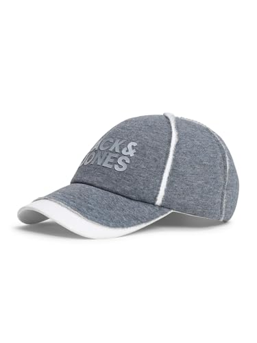 Image of JACK & JONES Men Grey Jersey Panel Baseball Cap