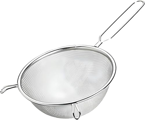 PARENCE.- Colador de malla fina - Colador de cocina de 21cm de diámetro - no apto para lavavajillas - 35x21cm, versátil, eficiente