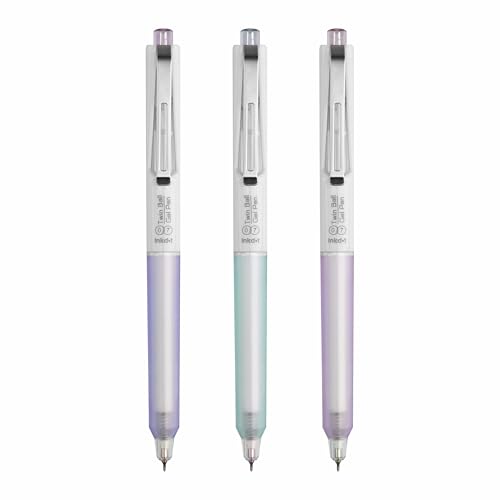 Image of Anupam Sylent Roller Gel Pen 0.7 mm, Waterproof Smooth Quick-Dry Dark Ink, Comfortable Grip Exam & Office Pen, Refillable (Multicolour Body BlueInk, Pack of 3)