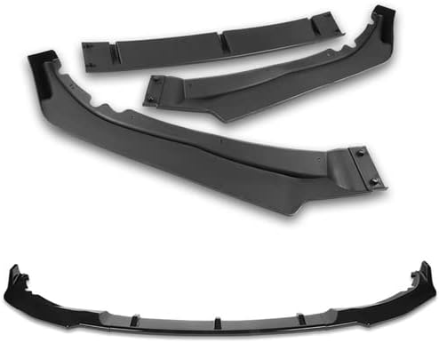 3 Pieces Front Bumper Lip Spoiler Splitter Side Body Kit Trim Protection Compatible with 2011-2017 Honda Odyssey, 2012 2013 2014 2015 2016 (Painted Black)