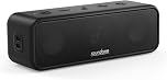 soundcore 3 Bluetooth Lautsprecher, Stereo-Sound, Audiotreiber mit Titan-Membran, PartyCast, BassUp, 24 Stunden Akku, IPX7 Wasserschutz, individueller EQ, für Zuhause, Draußen, Garten (in Schwarz)