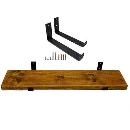 Top Notch Home & Living Scaffold Board Wall Shelf, Handcrafted Rustic