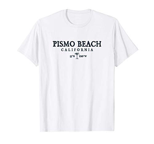 Regalo de Pismo Beach California Palm Tree Surf Beach Camiseta