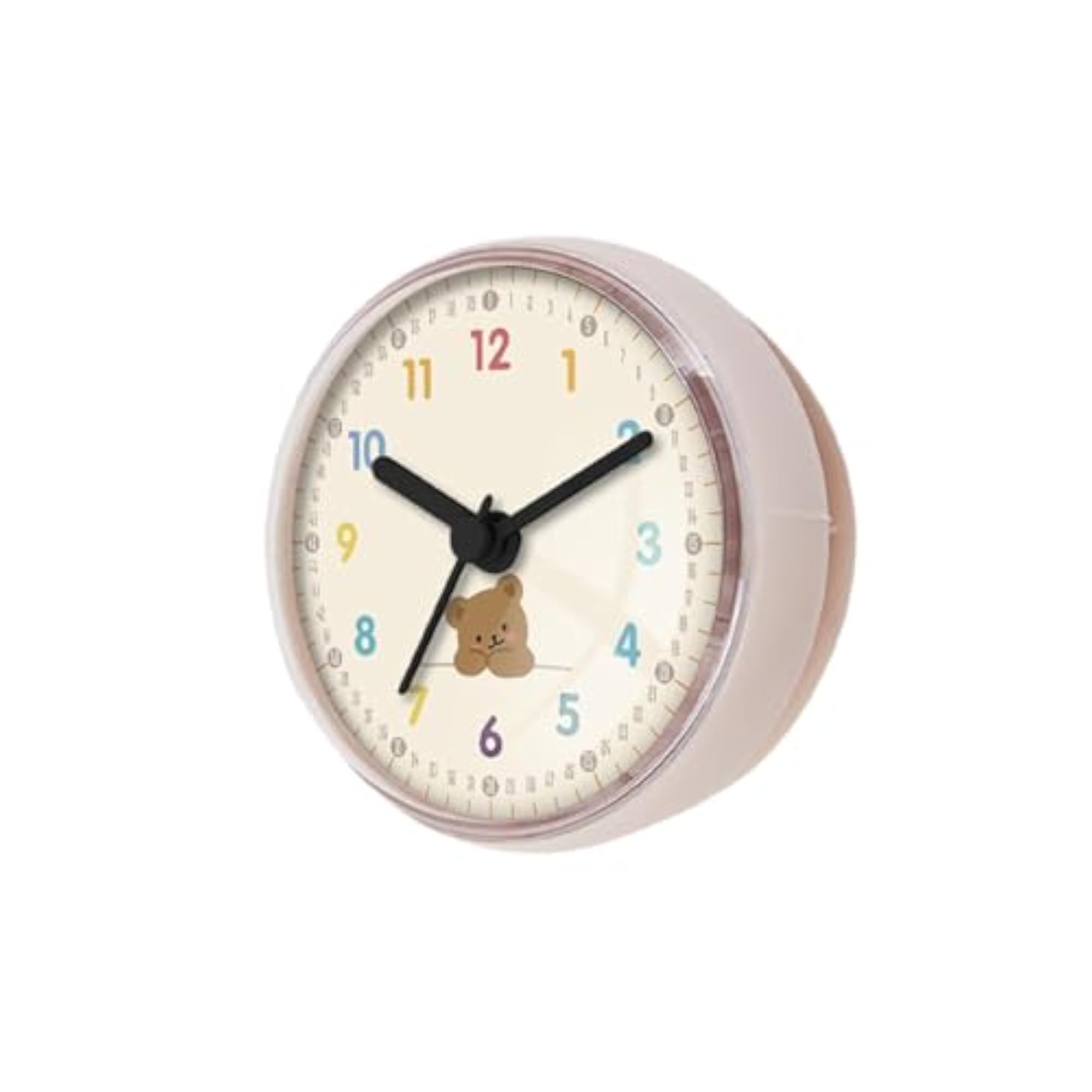 Compact Cartoon Bathroom Clock, Waterproof