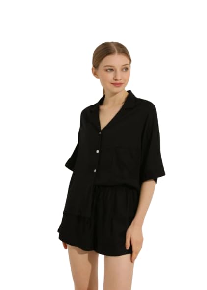 Premium Cotton Shorts Set|Soft Cotton Shorts Set|with Pockets|Comfy Nightwear|Bedtime outfitwear|Sleepwear|Women Nightsuit |Stylish Loungewear-image-37